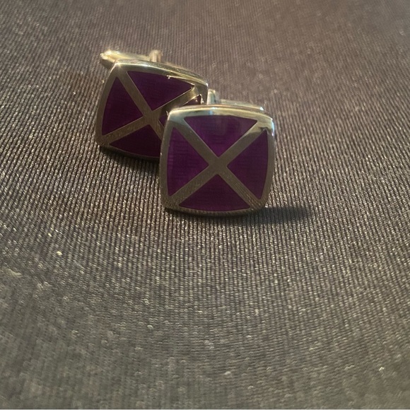 Set of 3 stainless steel cuff links - Picture 5 of 6